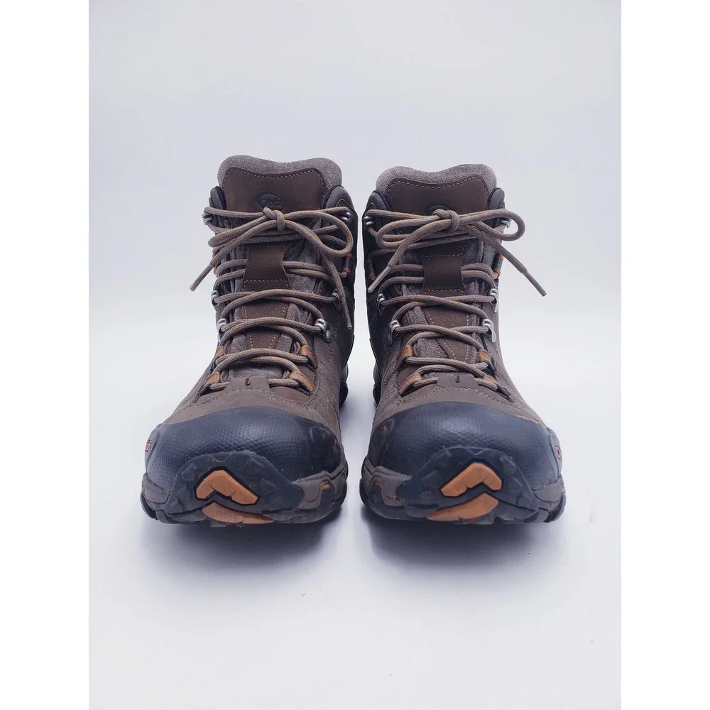 Oboz Bridger Mid B-DRY Hiking Boots Brown Waterproof Leather Mens Size 11.5